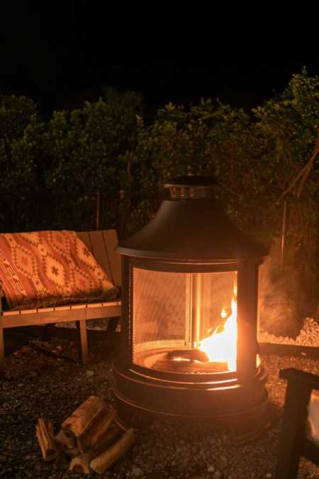 落ち着くオレンジの炎