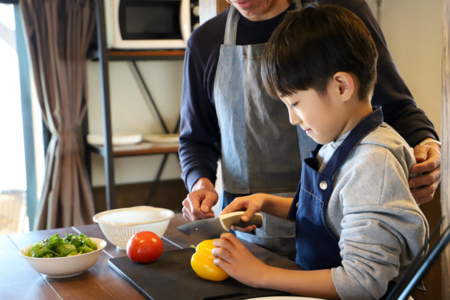 親子でお料理も