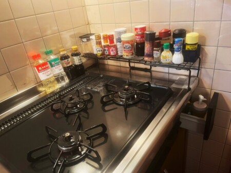 ガステーブルの使いやすいキッチン
