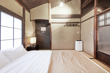 昔ながらの柱や梁をそのまま利用