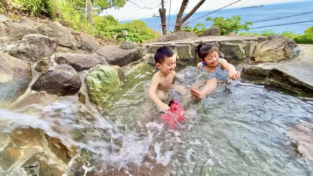 大人数で露天風呂、夜は満天星空、海眺望