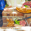 外でBBQお楽しみください。
