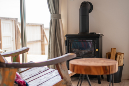 リラックスチェアでのんびり