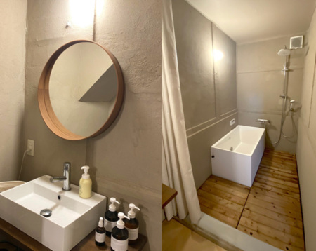 リニュアルしたバスルームです