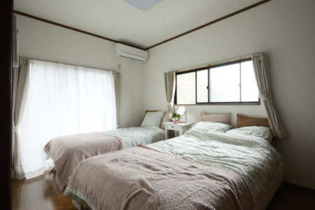 二階洋室、ベッド２台/Mahinahio