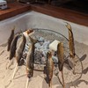 地鮎を囲炉裏で楽しむ