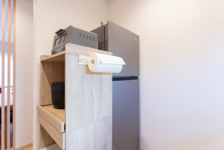 冷蔵庫、オーブントースター