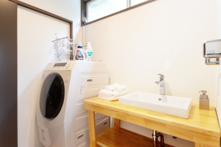 ドラム式洗濯機＆洗面台御座います