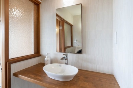 清潔感のある洗面所