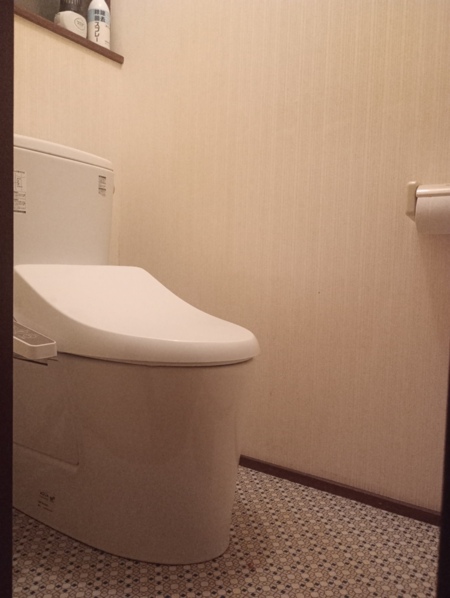 トイレはもちろんシャワー式です