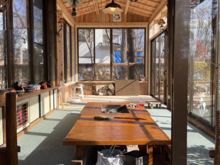 BBQ場は天気関係なく使えるます！