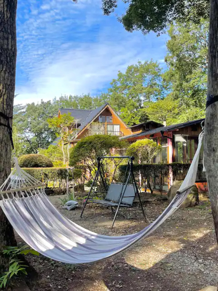 ハンモックでお昼寝や読書にピッタリ！