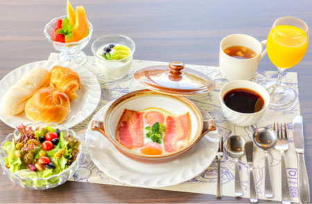 朝から贅沢なご朝食をお楽しみいただけます