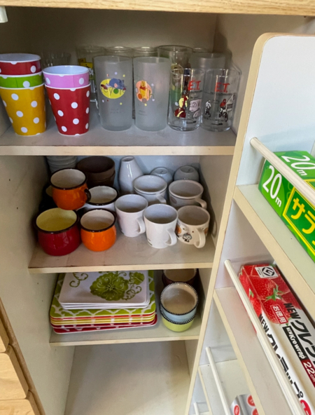 食器も充実。ワインガラスや子供食器も。