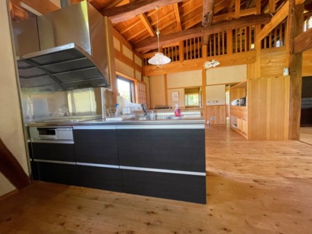 開放感のある対面キッチン