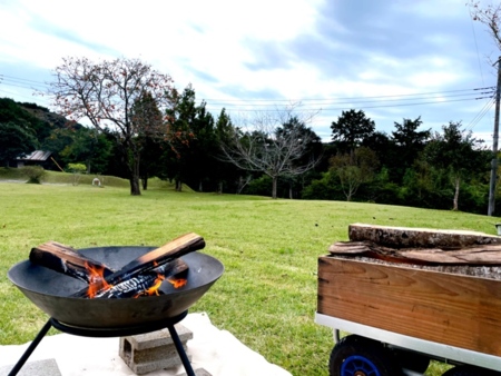 冬季限定OP　焚火台＆薪セット