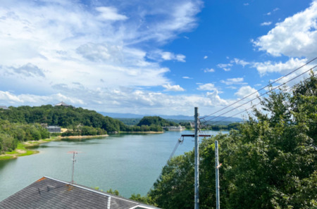 ベランダからの眺めは最高です!