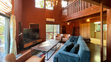 ログハウスならではの雰囲気です。