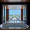 景色を楽しみながら安らげるバスルーム