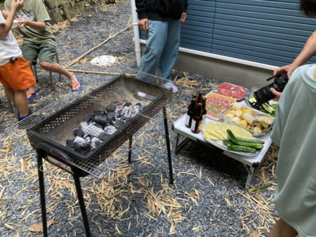 隠れ家的BBQ場