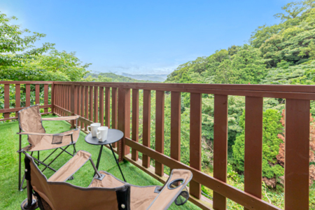 マウンテンビューのベランダ