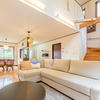 開放感のある吹き抜け天井
