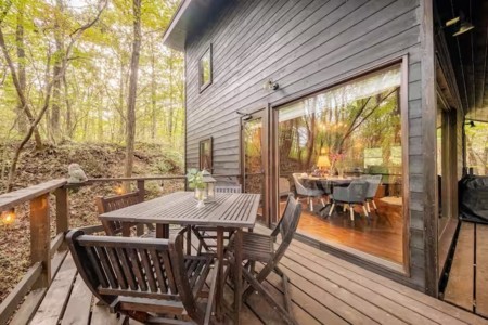 ウッドデッ：BBQ（機材無料）できます。