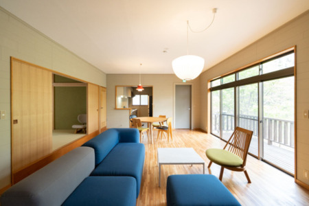 ゆっくりできるソファー