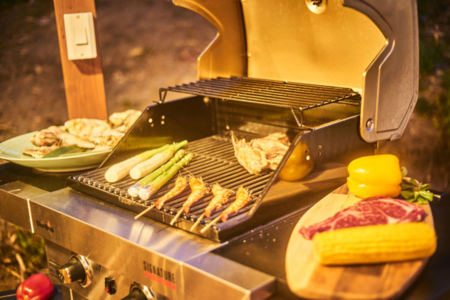 アメリカンBBQグリル完備（ガス式）