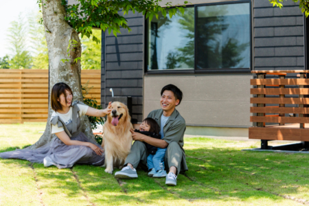 木陰で休憩