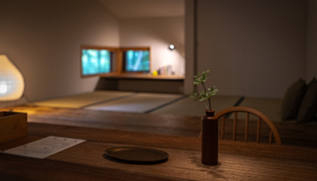 畳でくつろぐ落ち着き空間