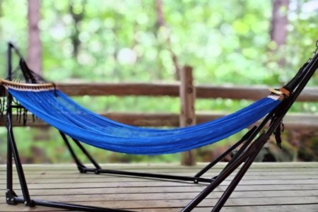 ハンモックで森林浴も！