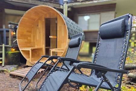 森林浴でいつもと違うサウナを☆