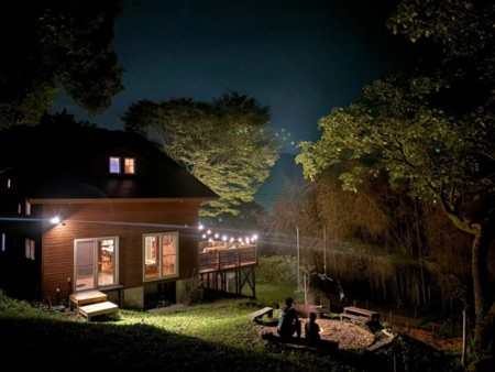 敷地内丘の上からの眺め