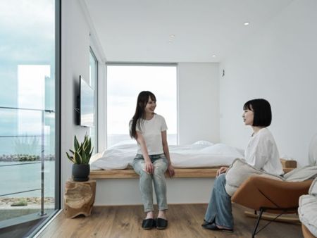 開放的な寝室