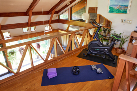 気分転換にロフトでエアロバイクを