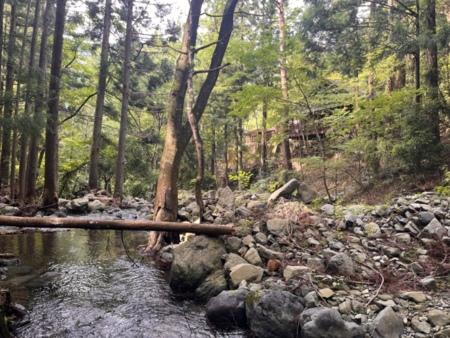 川遊びできます