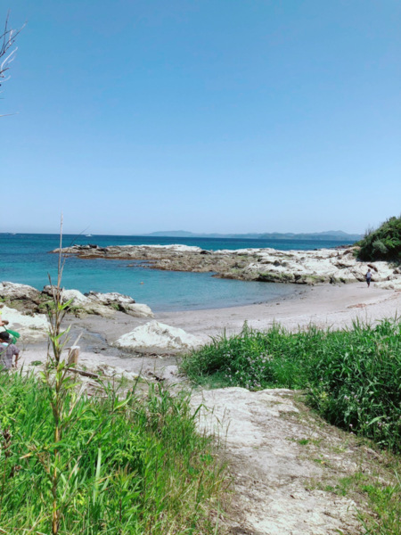 海×山、 夜には満天の星空