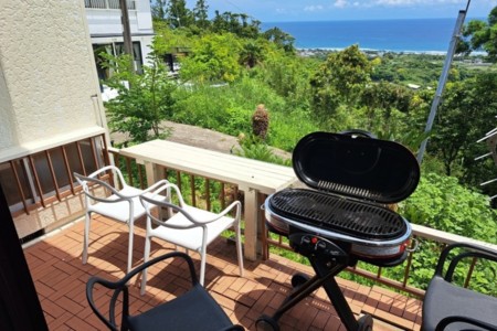 海を見ながらBBQができます♪