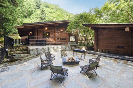 BBQ、焚火が楽しめるエクステリア