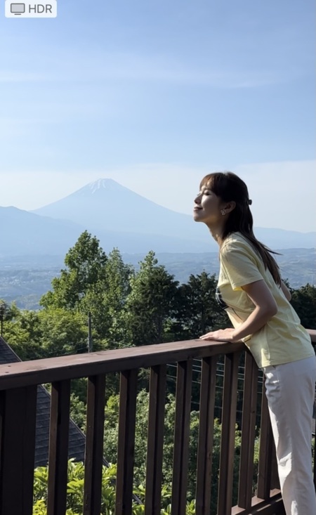エメラルドグリーン富士