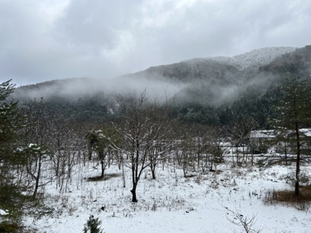 早ければ12月中旬頃には積雪もあります!