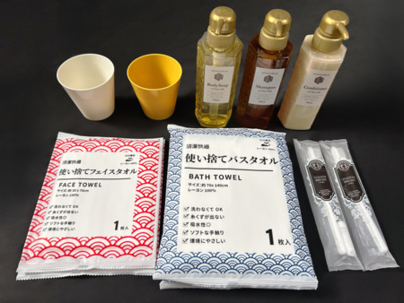 アメニティを人数分ご用意しております