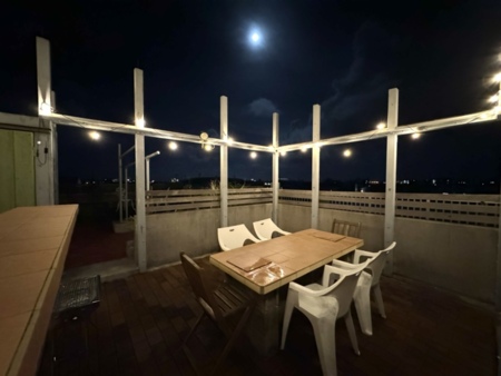 星空の見える屋上です！