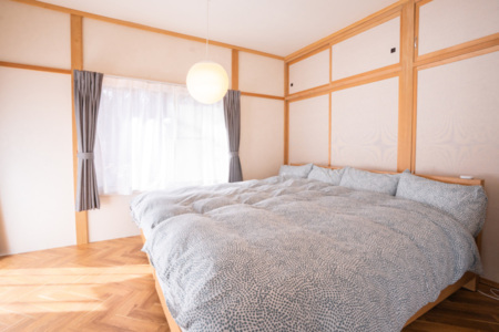 羽毛布団でゆっくりお休みください