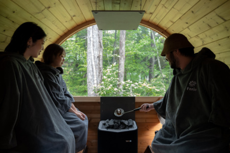 サウナで好きなだけロウリュを（電気）