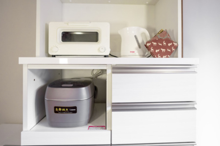 炊飯器やBALMUDAのトースターも