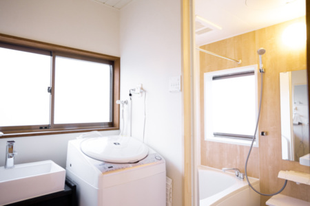 洗面所・お風呂には洗濯乾燥機も