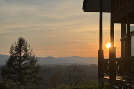 夕焼けがとてもきれいに一望できます