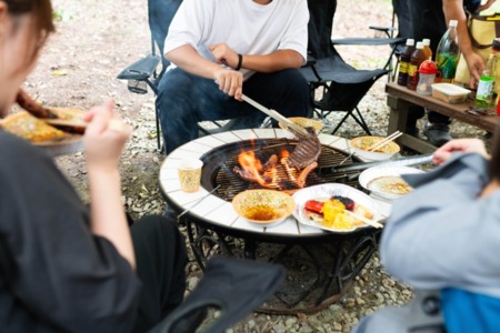 自然に囲まれてBBQをお楽しみください